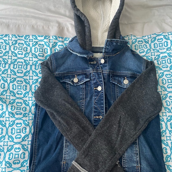 Girls Mudd Denim Jean Jacket Sz 16 - Picture 1 of 4
